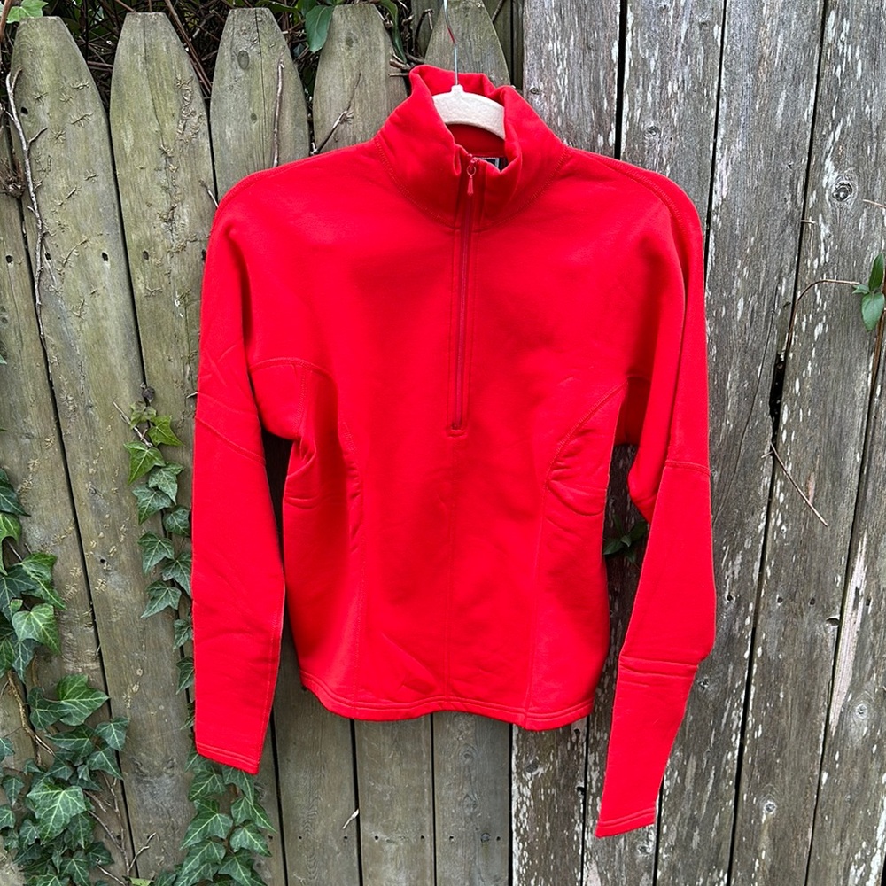 Obermeyer Polartec Red Quarter-Zip Pullover Women's M